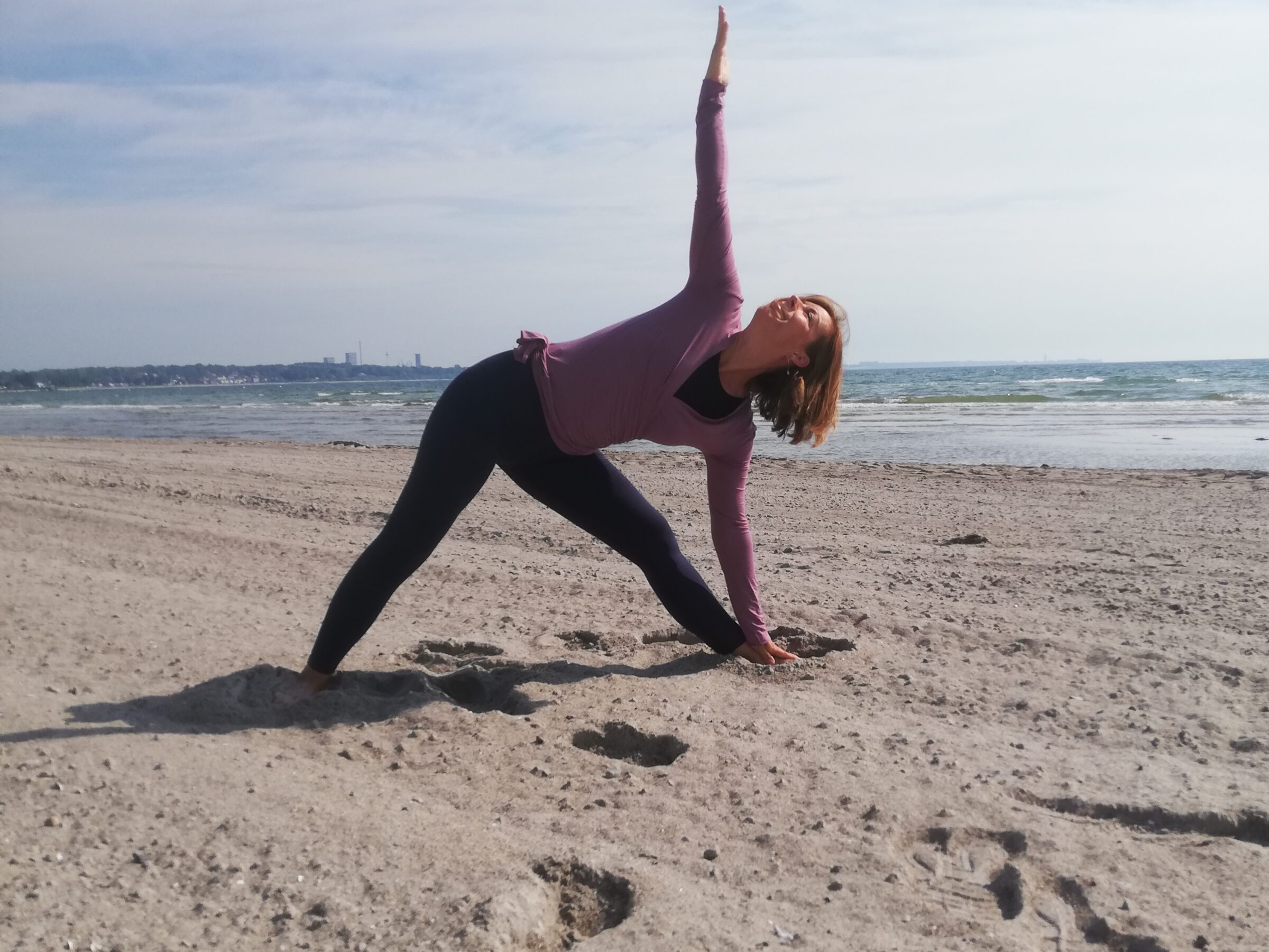 Yoga am Strand, Meditation, Ostsee